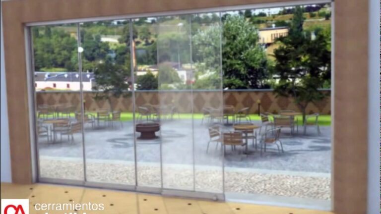 Elegancia de Cortinas de Cristal Plegables
